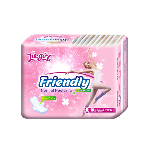  I'vegirl Compresas menstruales ultrafinas de flujo moderado diurno con alas, perfumadas, paquete de 10